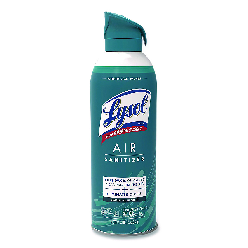 LYSOL Brand Air Sanitizer Spray, Simple Fresh Scent, 10 oz Aerosol Spray (1920099350)