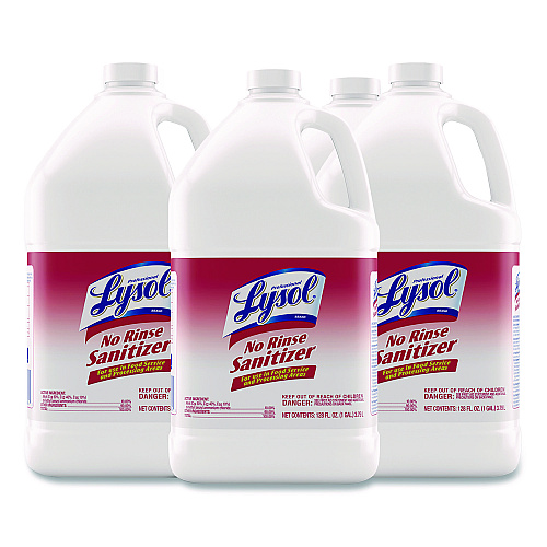 Lysol No-Rinse Sanitizer Concentrate, Unscented, 128 oz Bottle (3624174389)
