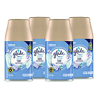 Glade Automatic Air Freshener, Clean Linen, 6.2 oz Can, 4/Pack (333368)