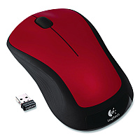 Logitech M310 Wireless Mouse, 2.4 GHz Frequency/30 ft Wireless Range, Left/Right Hand Use, Flame Red Gloss (324176)