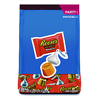 Hershey's Miniatures Variety Party Pack, Assorted Milk Chocolates, 33 oz Bag (HEC40049)