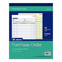 Adams Multipart Purchase Order Pad, Two-Part Carbonless, 8.38 x 10.19, 50 Forms Total (DC8131)