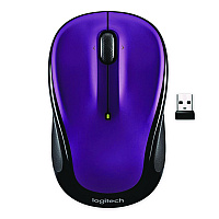 Logitech M325S Wireless Mouse, 2.4 GHz Frequency, 32.8 ft Wireless Range, Left/Right Hand Use, Violet (797070)