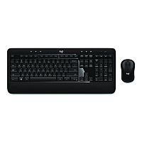 Logitech Advanced Wireless Mouse and Keyboard Combo, 2.4 GHz Frequency, 33 ft Wireless Range, Black (24383953)