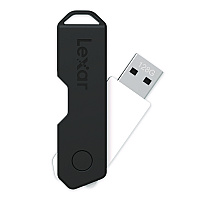 Lexar Twist Turn2 USB 2.0 Flash Drive, 128 GB, Black (24388081)