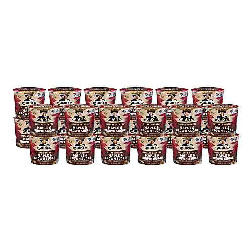 Quaker Instant Oatmeal, Maple Brown Sugar, 1.69 oz Packet, 24/Carton (570958)