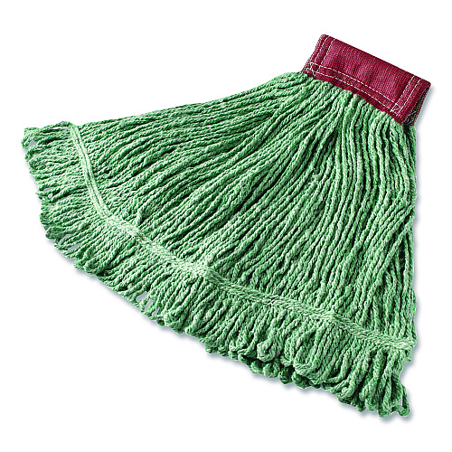 Rubbermaid Commercial Super Stitch Blend Mop, Cotton/Synthetic, Green (FGD25306GR00)