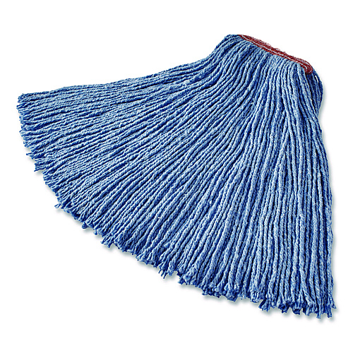 Rubbermaid Commercial Dura Pro Blend Wet Mop, Cotton/Rayon/Synthetic, Medium, Blue (FGF51700BL00)