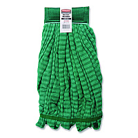 Rubbermaid Commercial Microfiber Tube Wet Mop, Microfiber/Polyester, Medium, Green (FGT85206GR00)