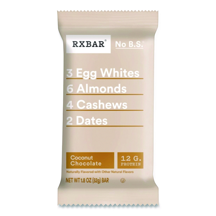 RXBAR Adult Bars, Coconut Chocolate, 1.83 oz Bar, 12/Box (CGO00428)