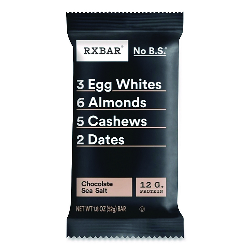 RXBAR Adult Bars, Chocolate Sea Salt, 1.83 oz Bar, 12/Box (CGO00430)