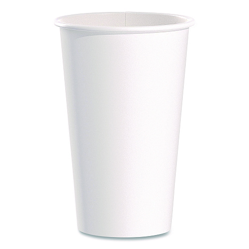 SOLO Paper Hot Cups, 16 oz, White, 50/Pack (316WPK)