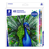 Staedtler Colored Pencils, 4 mm, Assorted Lead/Barrel Colors, 48/Set (1270C48A6)