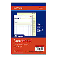Adams Multipart Statement Pad, Two-Part Carbonless, 5.56 x 7.94, 50 Sets/Pad, 3 Pads/PK (DC58123)