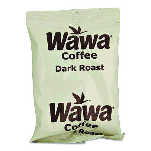 Wawa Ground Coffee, Dark Roast, 2.25 oz Packet, 36/Carton (2436878)