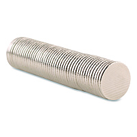 Quartet Matrix Magnets, Circles, 0.38" Diameter, Silver, 50/Pack (SM50)