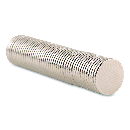 Quartet Matrix Magnets, Circles, 0.38" Diameter, Silver, 50/Pack (SM50)