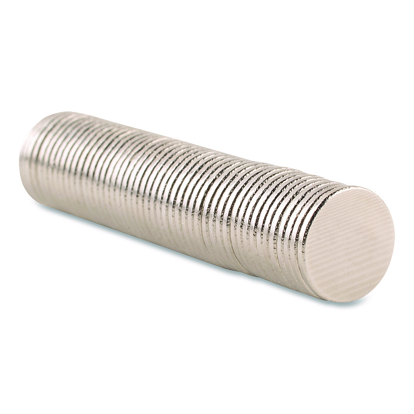 Quartet Matrix Magnets, Circles, 0.38" Diameter, Silver, 50/Pack (SM50)
