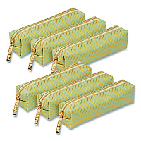 PUKKA PAD Pencil Case, 8.07 x 2.36 x 2.55, Green, 6/Pack (9981GNHZE)