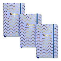 PUKKA PAD Journal, 1-Subject, Medium/College Rule, Blue Haze Cover, (96) 8.3 x 5.8 Sheets, 3/Pack (9977BEHZE)