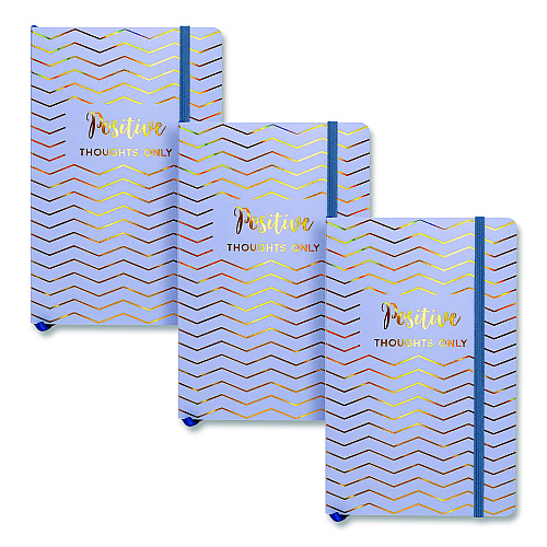 PUKKA PAD Journal, 1-Subject, Medium/College Rule, Blue Haze Cover, (96) 8.3 x 5.8 Sheets, 3/Pack (9977BEHZE)