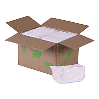 Eco-Products WorldView Vanguard Rectangular Container, 32 oz, 4.71 x 7.01 x 1.04, White, Sugarcane Fiber, 400/Carton (EPSCRC32NFA)