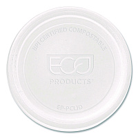 Eco-Products Compostable Clear PLA Plastic Portion Cup Lids, Fits 2 oz to 4 oz Portion Cups, Clear, 2,000/Carton (EPPCLID)