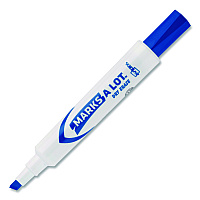 Avery MARKS A LOT Desk-Style Dry Erase Markers, Broad Chisel Tip, Blue (24406EA)