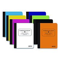 BAZIC Poly Cover Composition Books, Medium/College Rule, Randomly Assorted Cover Color, (70) 9.75 x 7 Sheets (5089)