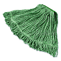 Rubbermaid Commercial Super Stitch Blend Mop, Medium, Cotton/Synthetic, Green (D21206GR00)