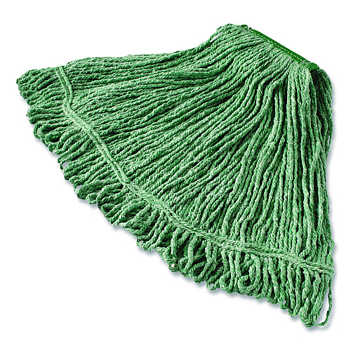 Rubbermaid Commercial Super Stitch Blend Mop, Medium, Cotton/Synthetic, Green (D21206GR00)