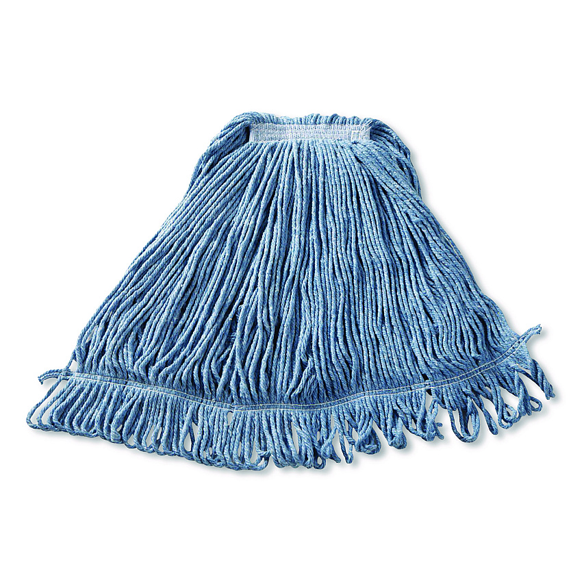 Rubbermaid Commercial Super Stitch Blend Mop, Cotton/Synthetic, Blue (FGD21306BL00)