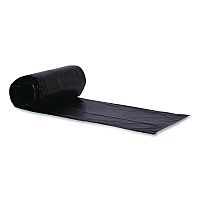 Heritage X-Liner Reprocessed Liners, 60 gal, 2 mil, 38 x 58, Black, Perforated Roll, 100/Carton (X7658QKR02)