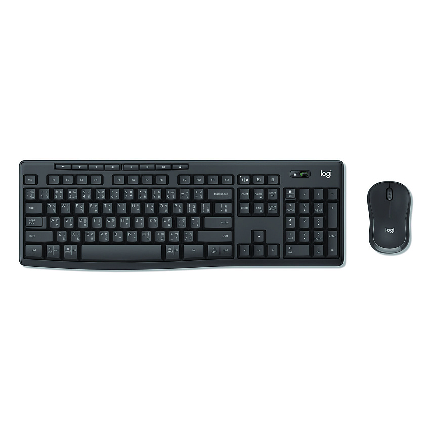 Logitech MK370 Combo for Business, 33 ft Wireless Range, Graphite (920011887)