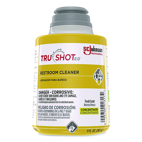 SC Johnson Professional TruShot 2.0 Restroom Cleaner, Fresh Scent, 9 oz Cartridge, 4/Carton (379844)