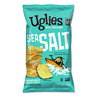 Uglies Kettle Potato Chips, Sea Salt, 2 oz Bags, 24/Carton (DFN26102)