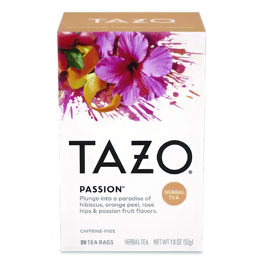 Tazo Tea Bags, Passion, 20/Box (TAZ20045BX)
