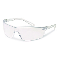Bouton Zenon Z-Lyte Safety Glasses, Scratch-Resistant, Clear Plastic Frame, Clear Polycarbonate Lens (250090000)