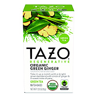 Tazo Tea Bags, Organic Green Ginger, 16/Box (TAZ00356BX)