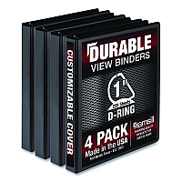 Samsill Durable 6 Inch Binder White D Ring Binder/Customizable Clear View Binder/Bulk Binder 2 - View #8
