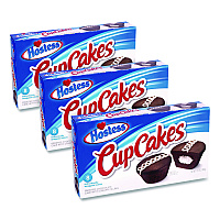 Hostess CupCakes, Chocolate, 1.59 oz Individually Wrapped, 8/Pack, 3 Packs/Carton (60004133)