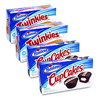 Hostess Twinkies and Chocolate CupCakes Variety Pack, (2) 13.58 oz 10 Pack Twinkies and (2) 12.7 oz 8 Pack CupCakes/Carton (60004134)
