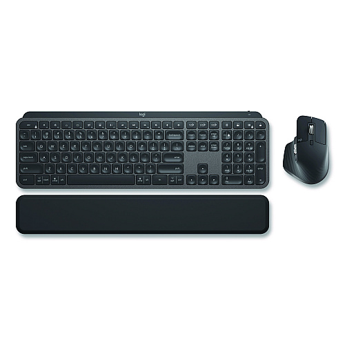 Logitech MX Keys Combo for Business Wireless Keyboard and Mouse Gen 2, 33 ft Wireless Range, Graphite (920010923)