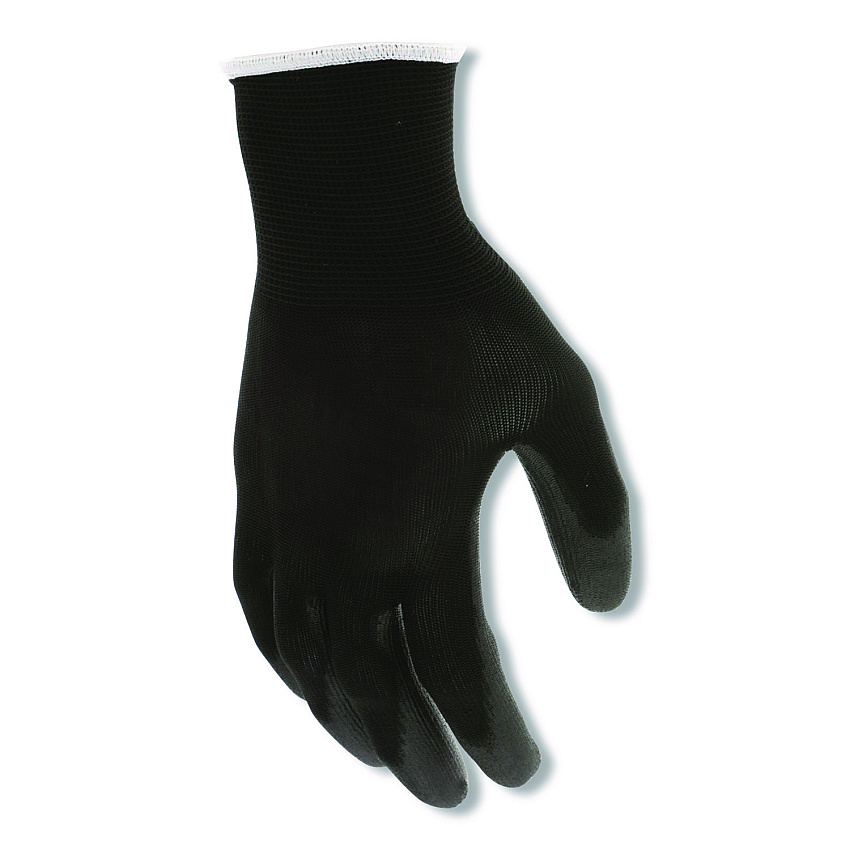 MCR Safety Work Gloves, Black, Large, Dozen (B96699LDZ)