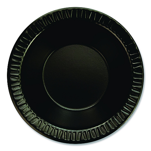 Dart Quiet Classic Laminated Foam Dinnerware, Bowl, 5 oz, Black, 125/Sleeve, 8 Sleeves/Carton (5BWBQ)