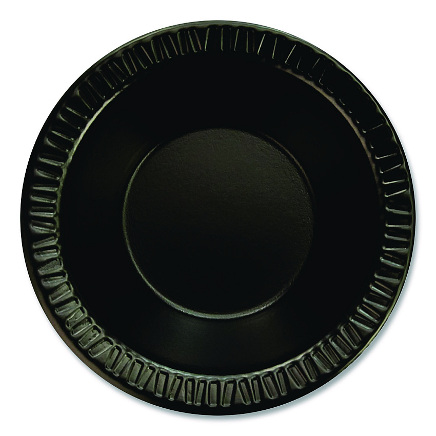 Dart Quiet Classic Laminated Foam Dinnerware, Bowl, 5 oz, Black, 125/Sleeve, 8 Sleeves/Carton (5BWBQ)