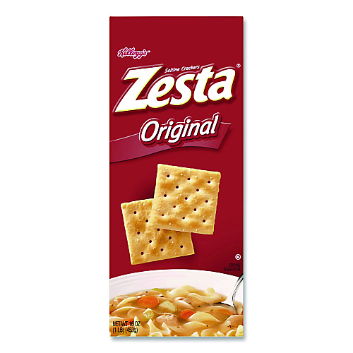 Kellogg's Zesta Original Saltine Crackers, Original Flavor, 16 oz Box (339865)
