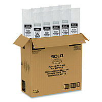 SOLO Traveler Cappuccino Style Dome Lid, Fits 10 oz to 24 oz Hot Cups, White, 95 Lids/Sleeve, 10 Sleeves/Carton (TLP316PPR)