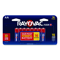 Rayovac Fusion Performance, Alkaline AA Batteries, 16/Pack (81516LTFUS)