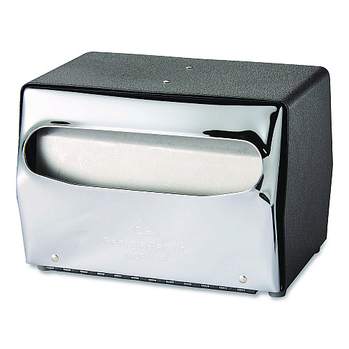 Dixie Tabletop Napkin Dispenser, 7.5" x 6" x 5.3", Black/Chrome (51602CT)